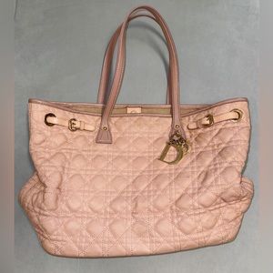 Christian Dior medium cannage panarea tote bag